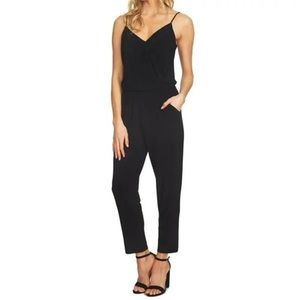 1. State Spaghetti Strap V Neck Jumpsuit, Black, Size S, NWT